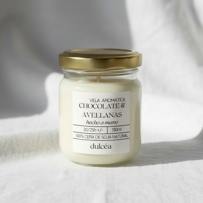 Vela aromática - Chocolate y Avellanas